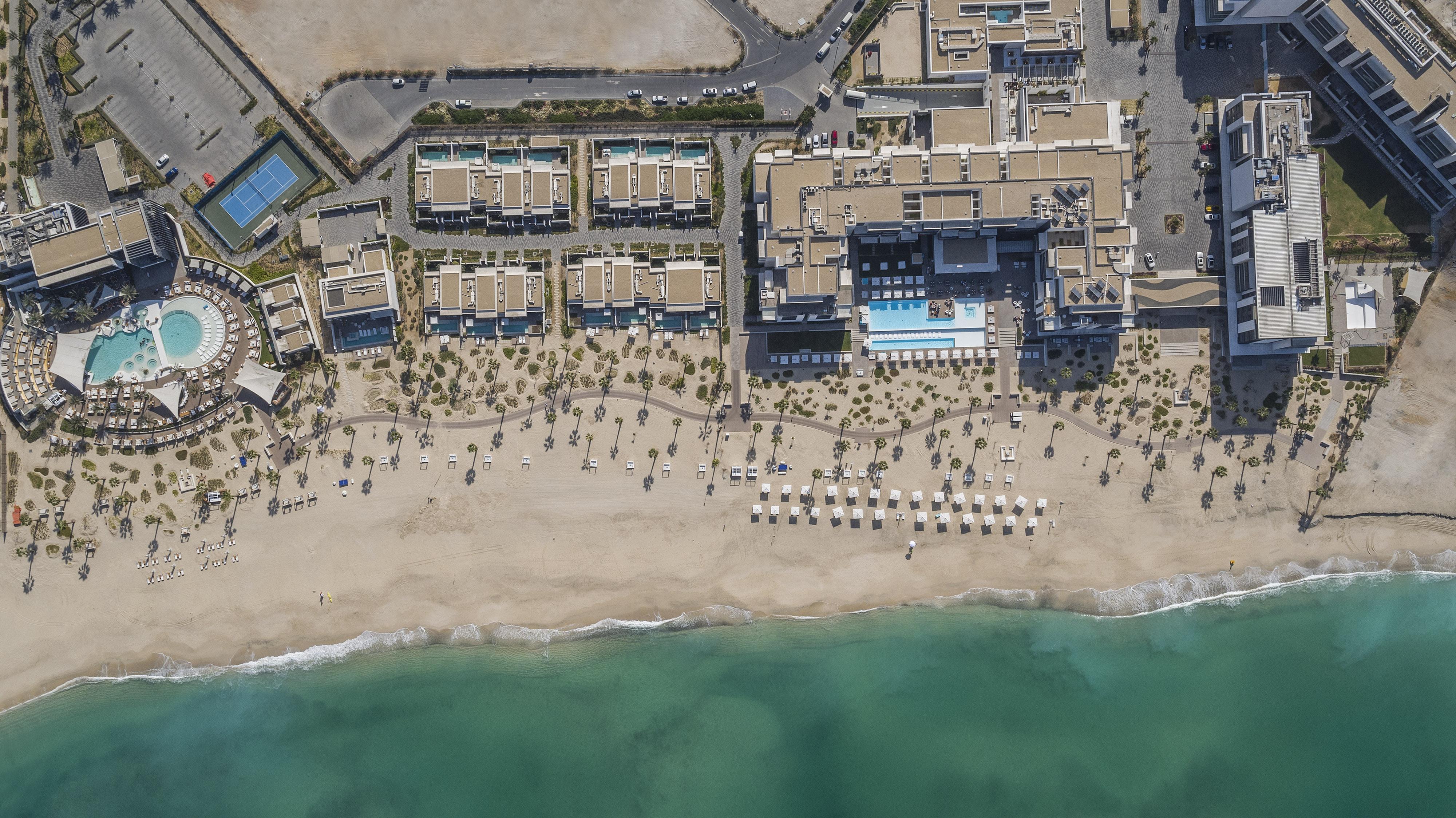 Nikki Beach Resort & Spa Dubaj Zewnętrze zdjęcie Aerial view of the hotel