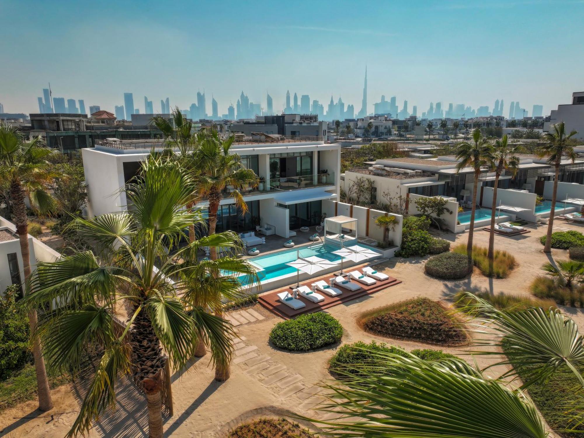 Nikki Beach Resort & Spa Dubaj Zewnętrze zdjęcie Aerial view of the hotel